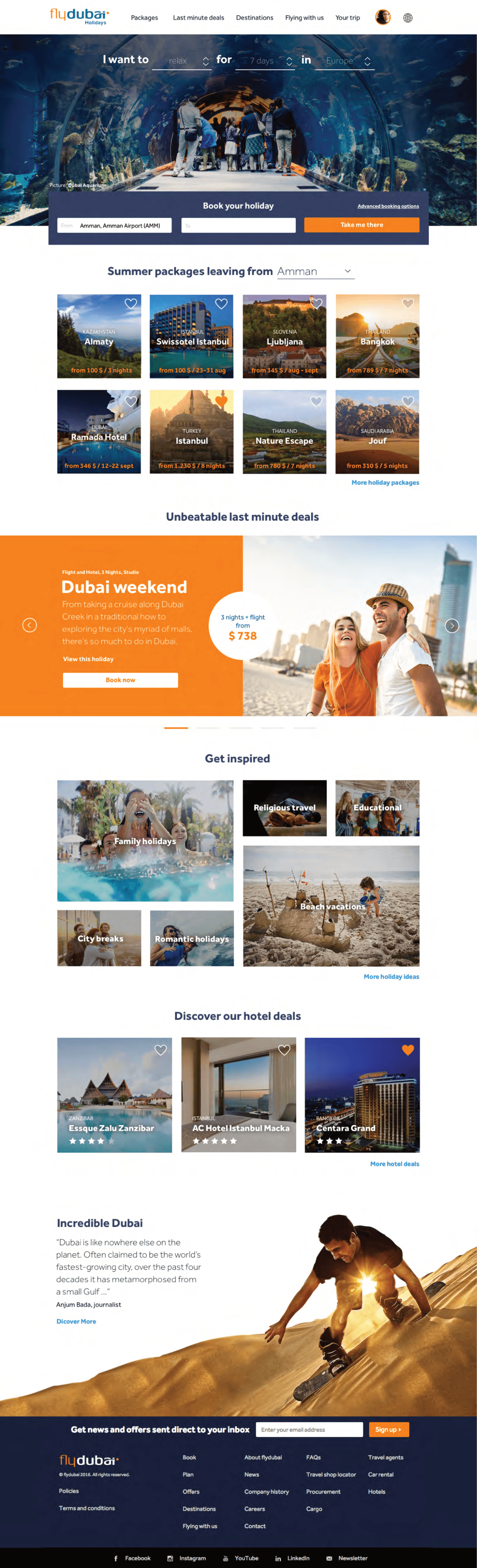 Visual design — Homepage and search